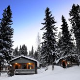 Log cabin stay at Brändön Lodge + dinner